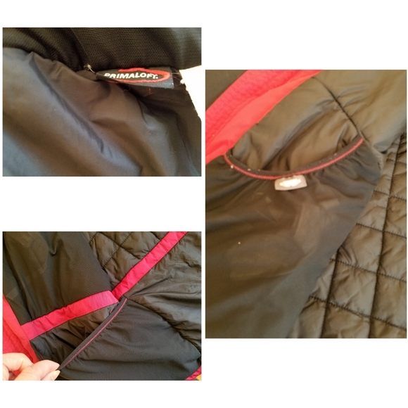 L.L.Bean Men's Ski Jacket Red Black Size Large - Picture 13 of 17